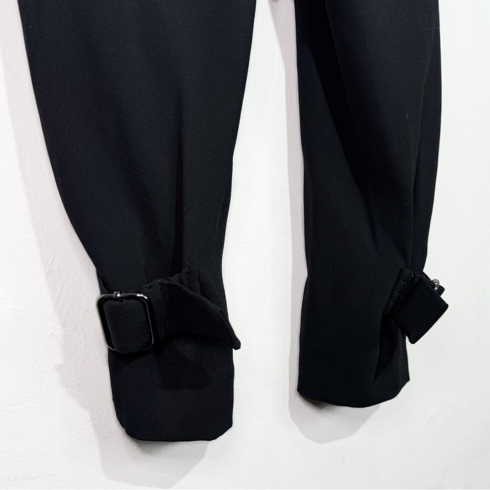 Aritzia Babaton Refined Satin Cargo Career Officewear Trouser Pant Black size 00 - Picture 8 of 10